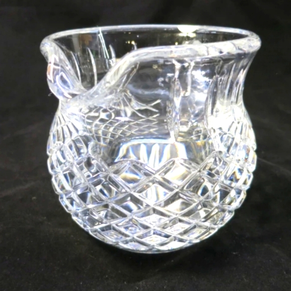 Other - VINTAGE HEAVY CRYSTAL DIAMOND PINEAPPLE STARBURST PATTERN PITCHER